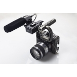 shown with optional mic and lens